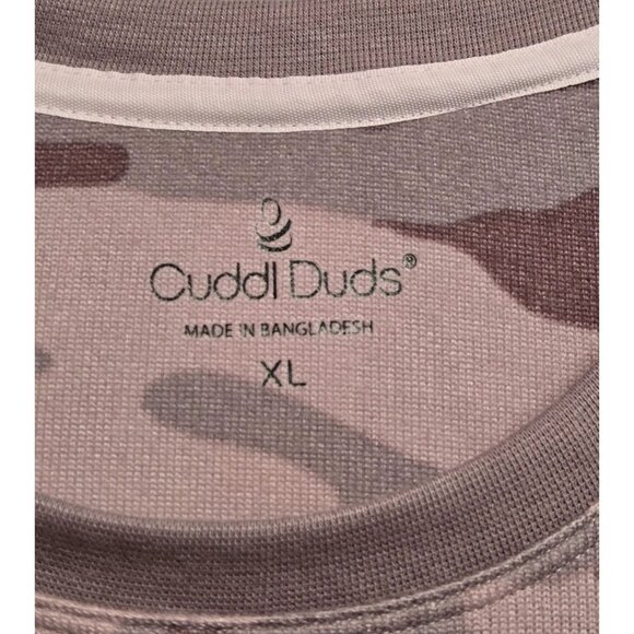Cuddle Duds 2 Pc Pajama Set Womens XL Camo Print  Jogger  Loungewear Cozy - Picture 6 of 8